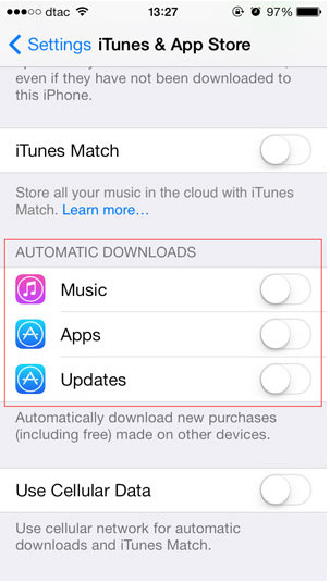 iOS Automatic Updates