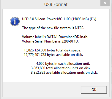 USB Disk Storage Format