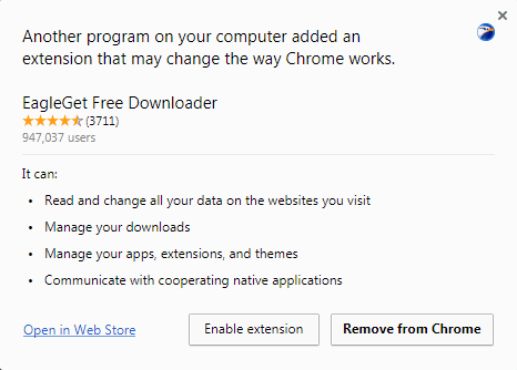 EagleGet Chrome Addon